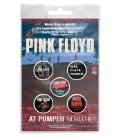 Подарунковий набір значків PINK FLOYD - LIVE IN POMPEII (iol-090)