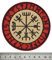 Нашивка Vegvisir (Вегвизир в руническом круге)