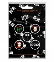 Подарунковий набір значків MARILYN MANSON - CROSS LOGO (iol-047)