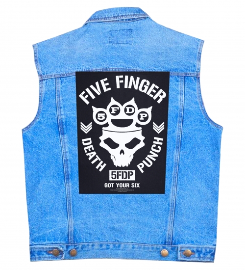 Нашивка наспинна катана FIVE FINGER DEATH PUNCH - GOT YOUR SIX (olbp-157) Нашивка наспинна катана FIVE FINGER DEATH PUNCH - GOT YOUR SIX (olbp-157)