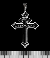 Кулон Ozzy Osbourne (хрест) (ptsb-169) фігурний