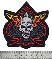 Нашивка Ace of spades with skull