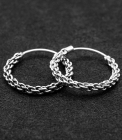 Сережка, кільце плетене (eas-163)