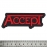 Нашивка Accept (red logo)