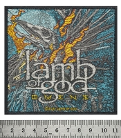 Нашивка ткана LAMB OF GOD - OMENS (ofp-196)