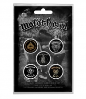 Подарунковий набір значків MOTORHEAD - CLEAN YOUR CLOCK (iol-036)