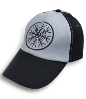 Бейсболка сіро-чорна Aegishjalmur (шолом жаху)