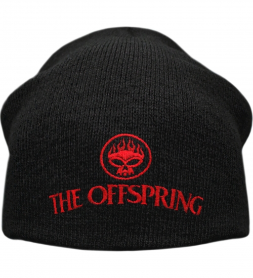 Шапка біні THE OFFSPRING - SKULL LOGO (з вишитим логотипом) heol-018