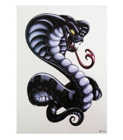 Временная тату Кобра (HB-212, 21x15 см)