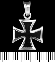 Кулон Залізний хрест, маленький (срібло, 925 проба) (sp-181)