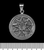 Кулон Нанограма, Дев'ятикінцева зірка (срібло, 925 проба) (sp-165)