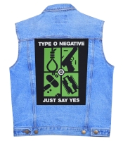 Нашивка наспинна катана Type O Negative "Just Say Yes" (olbp-001)