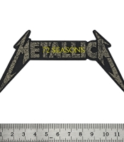 Нашивка ткана METALLICA - 72 SEASONS CHARRED LOGO CUT OUT (ofp-153)