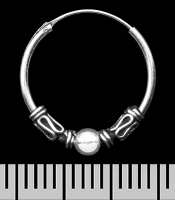 Сережка, кільце з візерунком (eas-188)