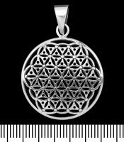 Кулон Квітка Життя (срібло, 925 проба) (sp-199)
