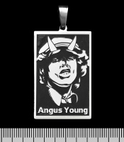 Кулон AC/DC - Angus Young (ptsb-001) прямоугольный