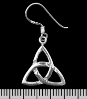 Сережка-гачок Трикветр (срібло, 925 проба) (ehs-033)