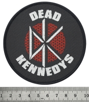 Нашивка ткана DEAD KENNEDYS - DK LOGO (ofp-252)