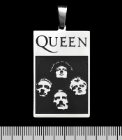 Кулон Queen "Bohemian Rhapsody" (ptsb-092) прямоугольный