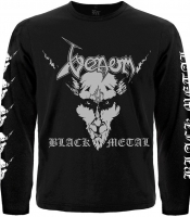 Футболка з довгим рукавом Venom "Black Metal" (666, pentagram and cross)