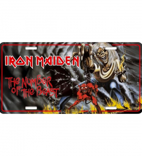 Подарункова табличка IRON MAIDEN - NUMBER OF THE BEAST (npol-007)