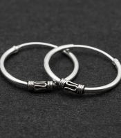 Сережка, кільце з візерунком (eas-133)