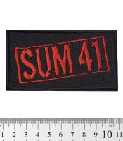 Нашивка Sum 41 (red logo) (pt-023)