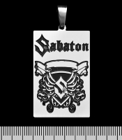 Кулон Sabaton (герб) (ptsb-102) прямоугольный