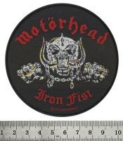 Нашивка ткана MOTORHEAD - IRON FIST - SKULL (ofp-317)