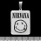 Кулон Nirvana (smile) (ptsb-079) прямоугольный