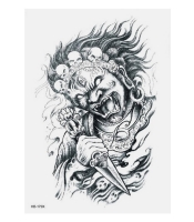 Временная тату Индийский демон (HB-179X, 21x15 см)