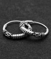 Сережка, кільце з візерунком (eas-162)