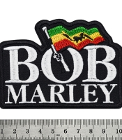 Нашивка Bob Marley (logo with flag)