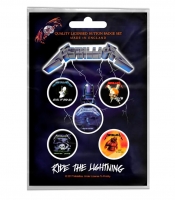 Подарунковий набір значків METALLICA - RIDE THE LIGHTNING (iol-046)