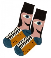 Носки Глаза (абстракция) (р.36-41)