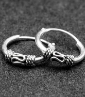 Сережка, кільце з візерунком (eas-088)