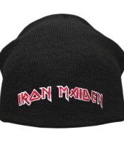 Шапка біні IRON MAIDEN - LOGO (з вишитим логотипом) heol-003