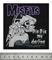 Нашивка ткана Misfits "Die Die my darling" (ofp-009)