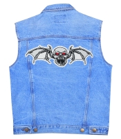 Нашивка термо Череп з крилами кажана наспинна (thps-082)