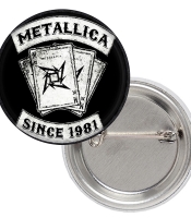 Значок Metallica (since 1981, cards)