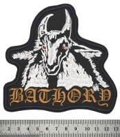 Нашивка Bathory (goat and logo) фигурная