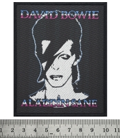 Нашивка ткана DAVID BOWIE - ALADDIN SANE (ofp-251)