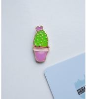 Металевий пін (upn-027) Квітучий кактус