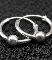 Сережка, кільце з кулькою (eas-136)