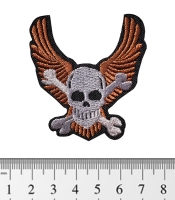 Нашивка Череп з крилами (pt-075)