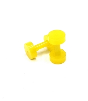 Комплект Тоннель акрил желтый (2 шт, 2 мм, шайба 6 мм)