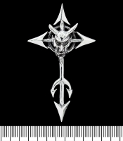 Кулон Диявольський хрест (срібло, 925 проба) (sp-140)
