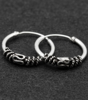 Сережка, кільце з візерунком (eas-105)