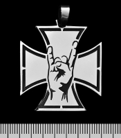 Кулон Железный крест (коза) (ptsb-145) фигурный