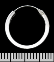 Сережка, кільце з плоскими боками (eas-145)